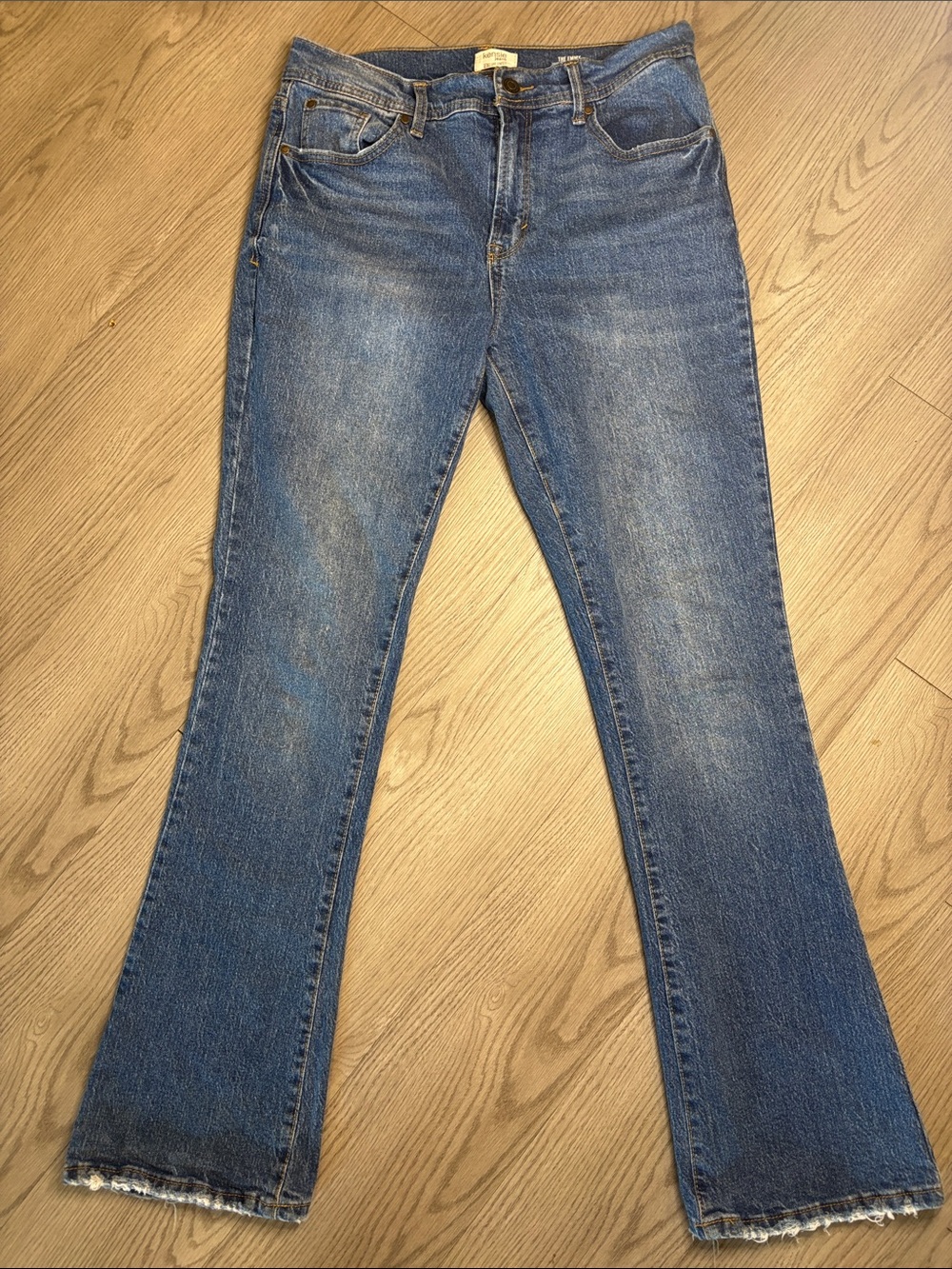 Kensie Women's Blue Flare Jeans - Mid Wash